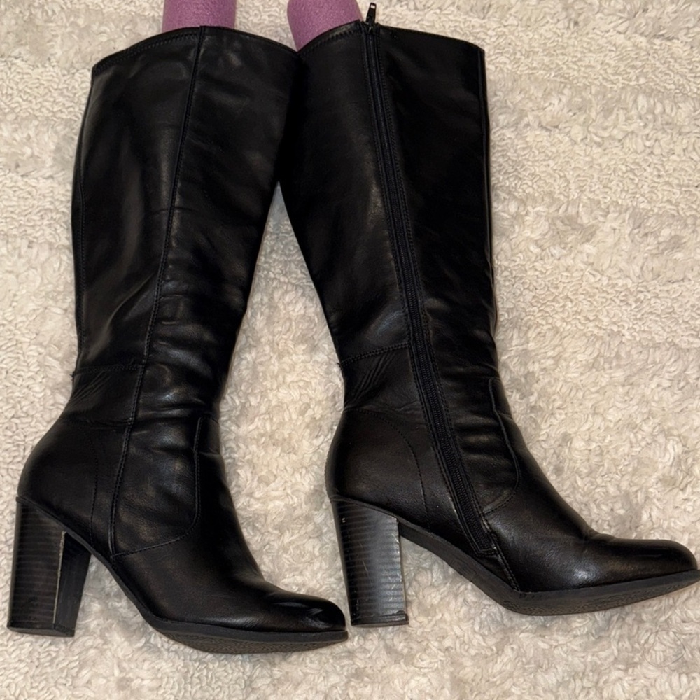 Style & Co. Black Heeled Boots - Picture 3 of 10